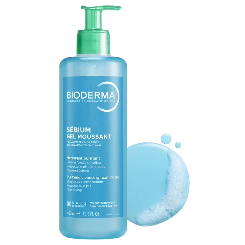 Bioderma Sébium Moussant Gel purificante, 400 ml