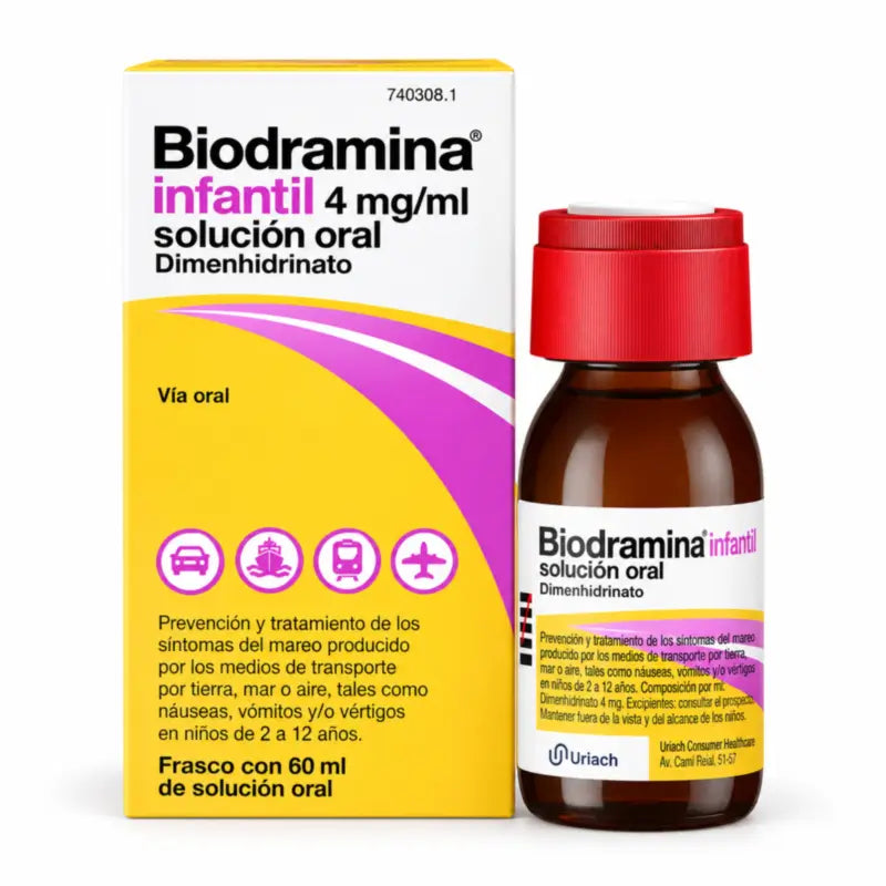 Biodramina Infantil 4 mg Soluzione orale 60 ml