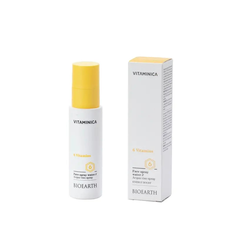 Bioearth Nebbia idratante per il viso 6 vitamine, 100 Ml