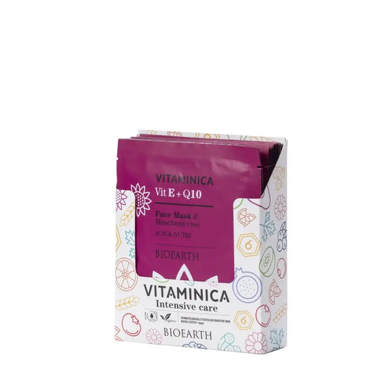 Bioearth Maschera viso Age And Nutri alla vitamina E e al coenzima Q10, 15 ml