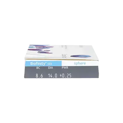 Lenti mensili sferiche Biofinity , 3 unità