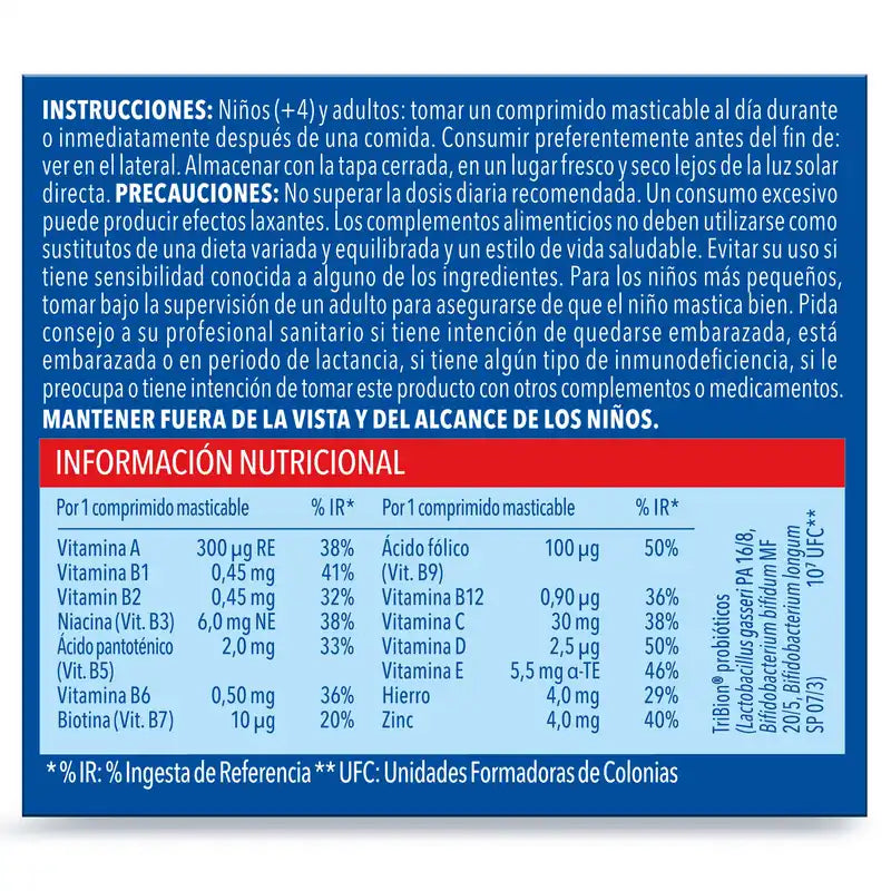 Bion3 Defense Junior Multivitaminico Masticabile, 30 compresse