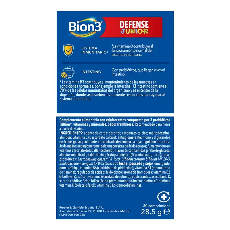 Bion3 Defense Junior Multivitaminico Masticabile, 30 compresse