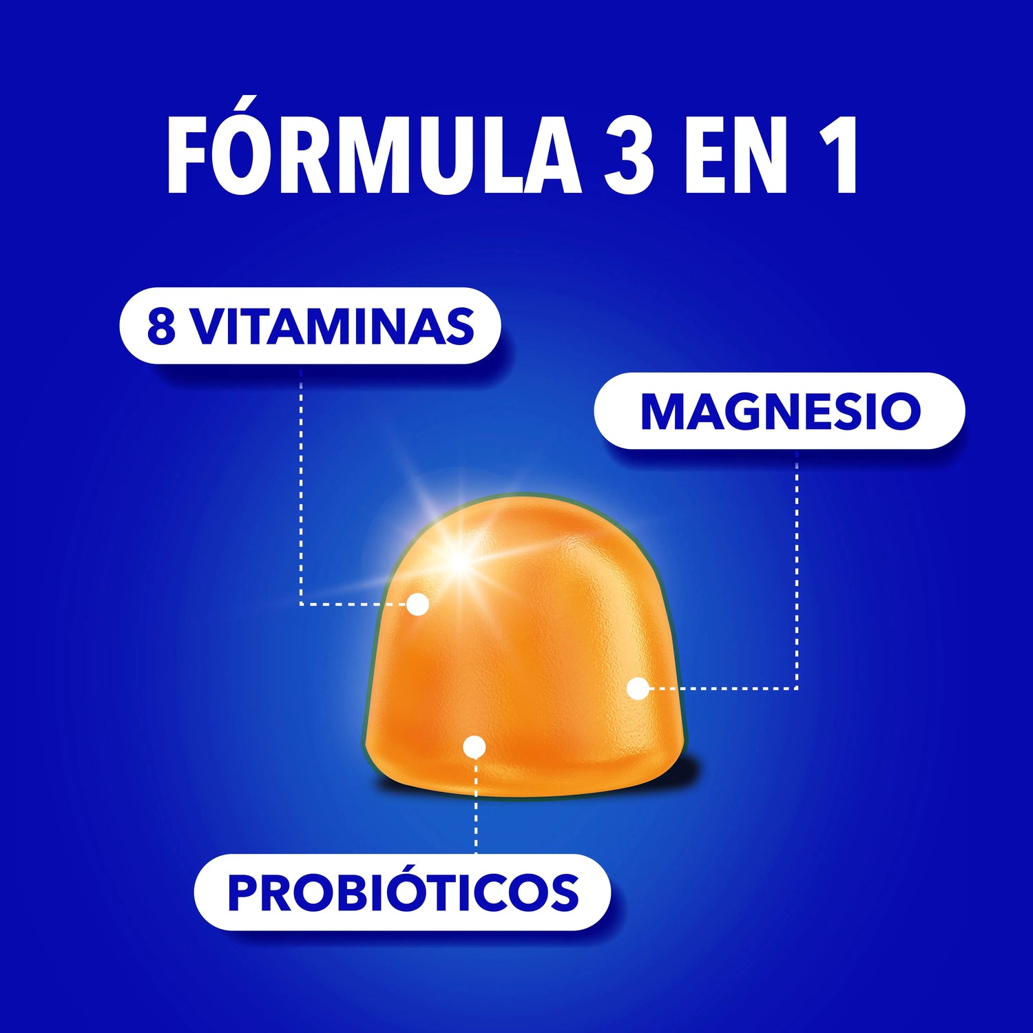 Bion3 Gummies Energia, Vitamine con Probiotici, Vitamina B12, Vitamina C, Vitamina D e Magnesio