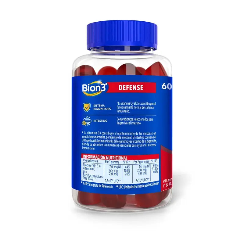 Bion3 Pack Defense Multivitaminico, 2x60 gummies