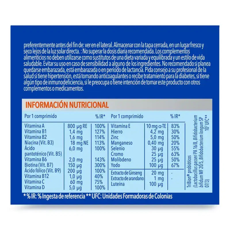 Bion3 Energy 50+ Multivitamine, 30 compresse