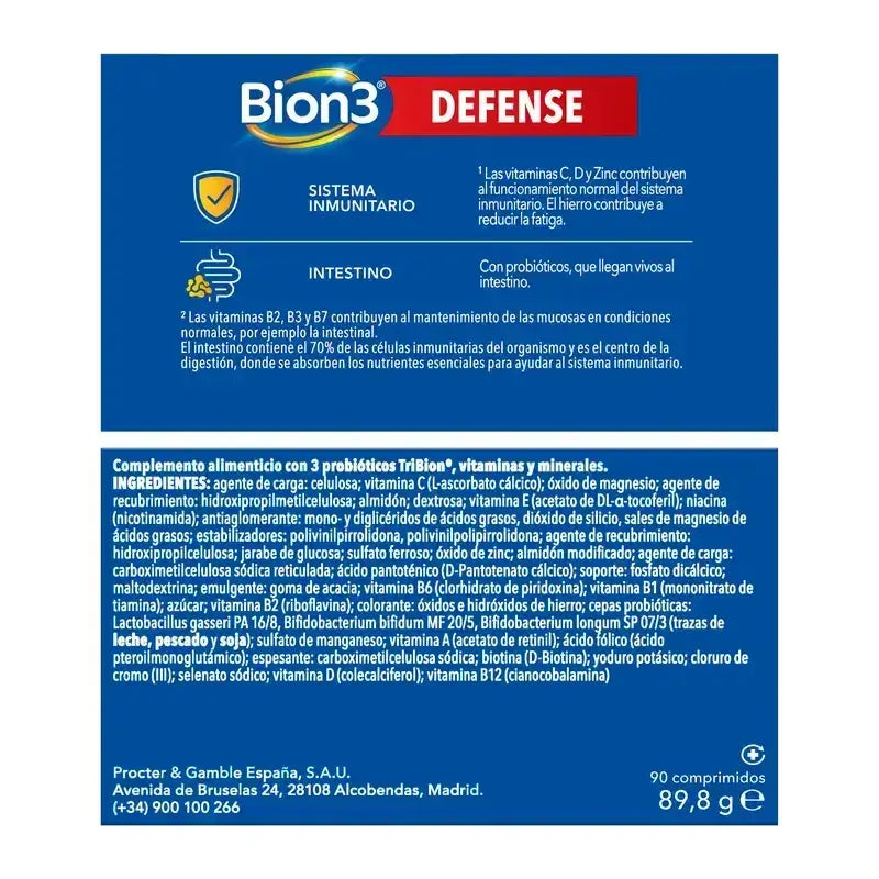 Bion3 Defense Multivitamins, 2X90 compresse