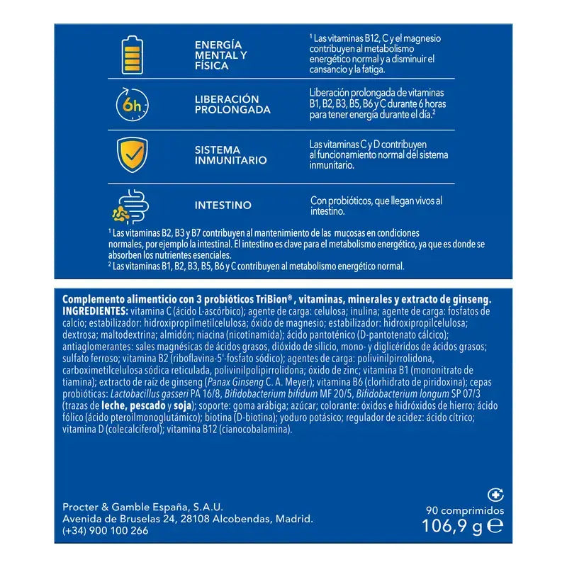 Bion3 Energy Multivitamine, 2 x 30 compresse