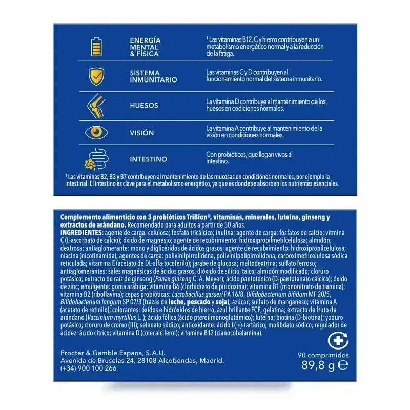 Bion3 Energy 50+ Multivitaminico, 2X90 Compresse