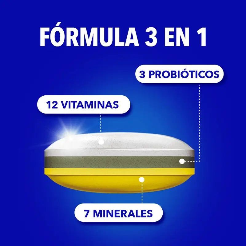 Bion3 Energy 50+ Multivitamine con probiotici, 120 compresse