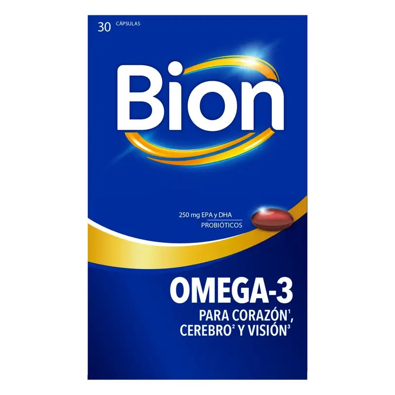 Bion3 Omega-3 con probiotici, 30 capsule