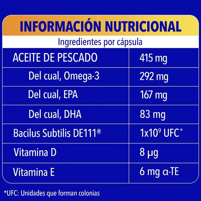 Bion3 Omega-3 con probiotici, 30 capsule