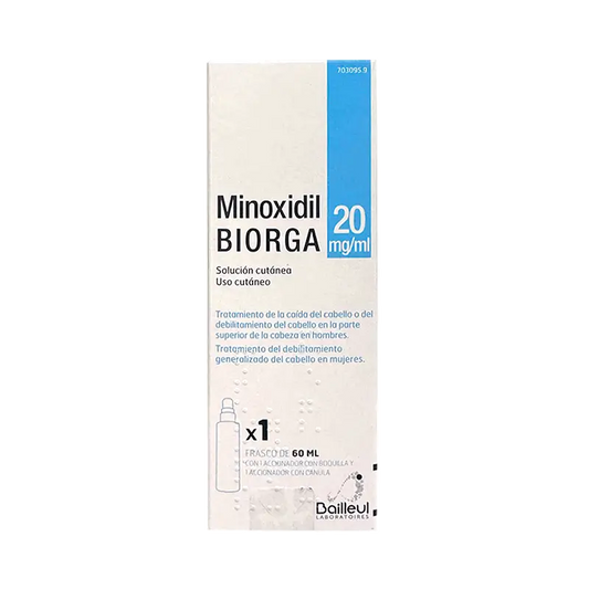 Biorga 20 Mg/ ml Minoxidil Soluzione Cutanea 1 Flacone 60 ml