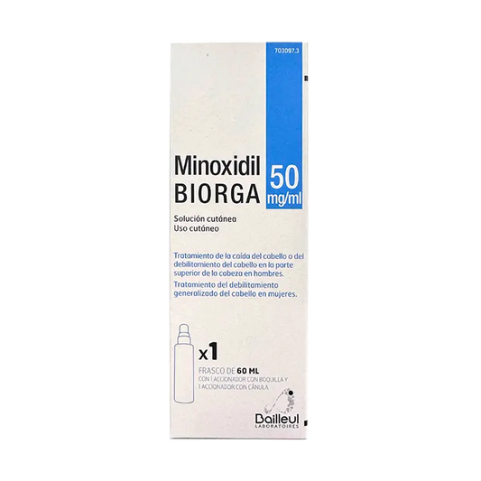 Biorga 50 Mg/ ml Minoxidil Soluzione Cutanea 1 Flacone x 60 ml