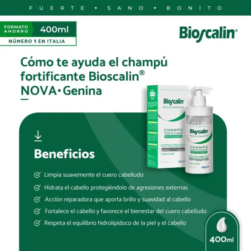 Bioscalin Novagenin Shampoo, 400 ml