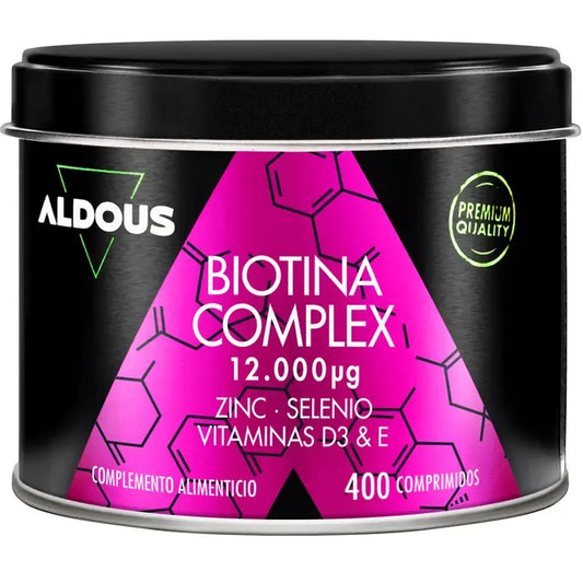 Aldous Labs Biotin con zinco, selenio, vitamina D3 e vitamina E