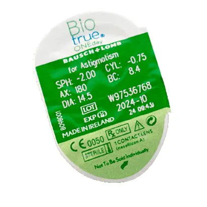 Lenti toriche giornaliere Biotrue One Day , 30 unità