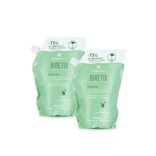 Biretix Gel Detergente Purificante Ricarica, Confezione da 2 x 400 ml