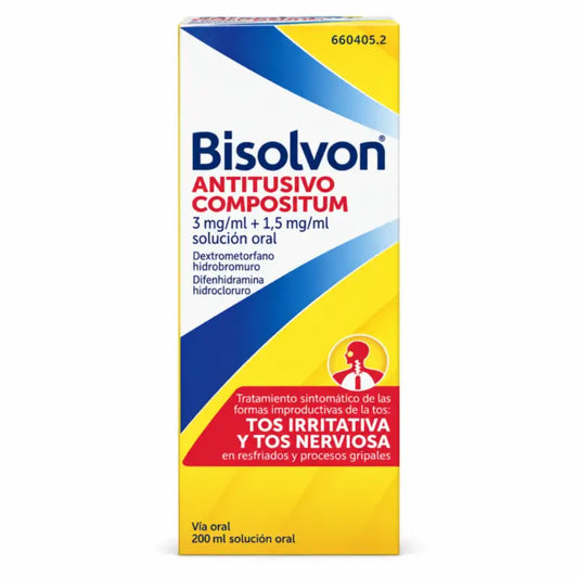 Bisolvon Antitosse Compositum 3/1,5 mg/ ml Soluzione orale 200 ml