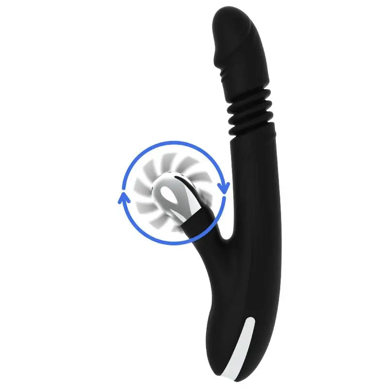 Vibrazione Up & Down coniglietto nero e argento