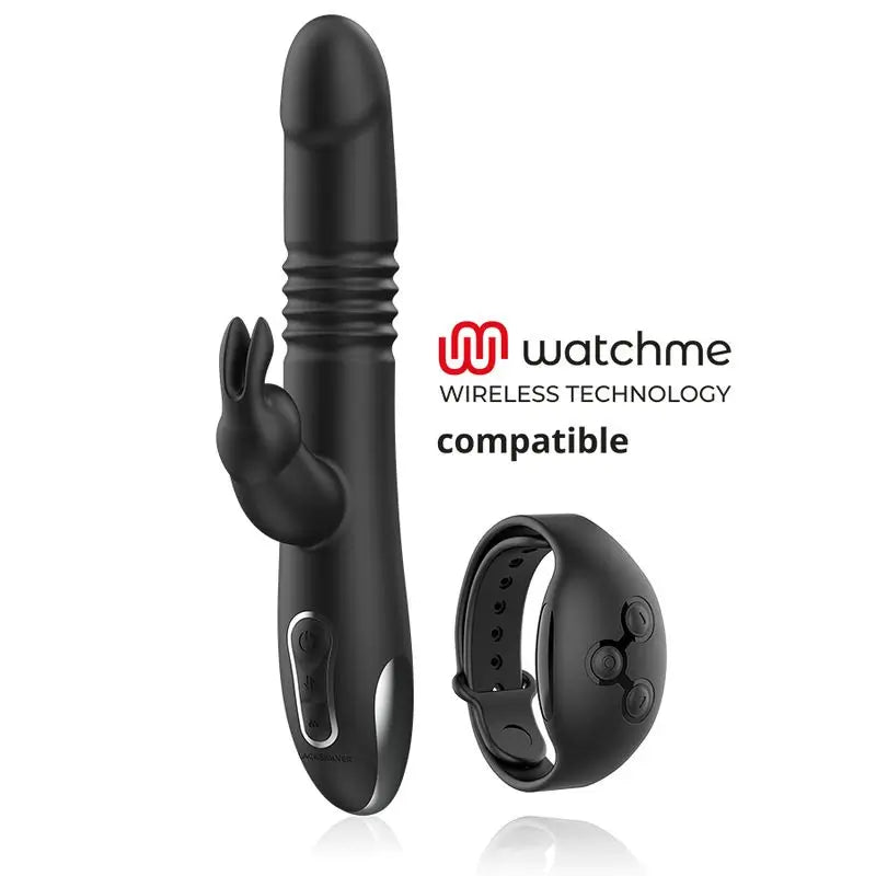 Vibrazione stimolante Kenji Black&Silver compatibile con la tecnologia wireless Watchme