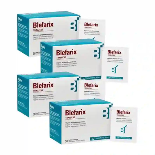 Blefarix Salviette 50 Starnuti, Confezione da 4