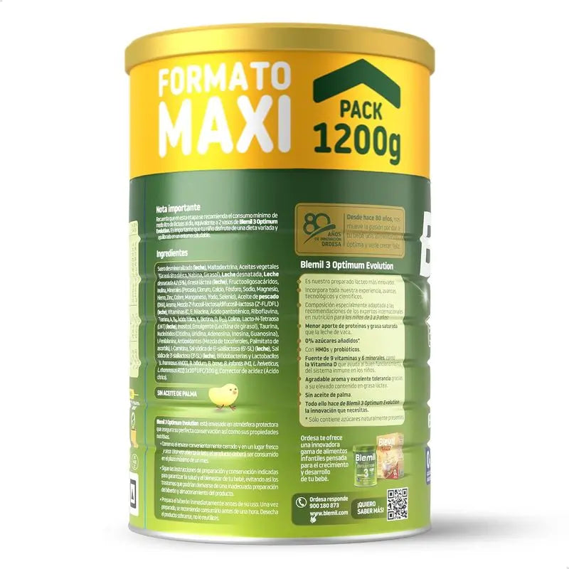 Blemil Optimum Evolution 3 Latte per la crescita, 1200g
