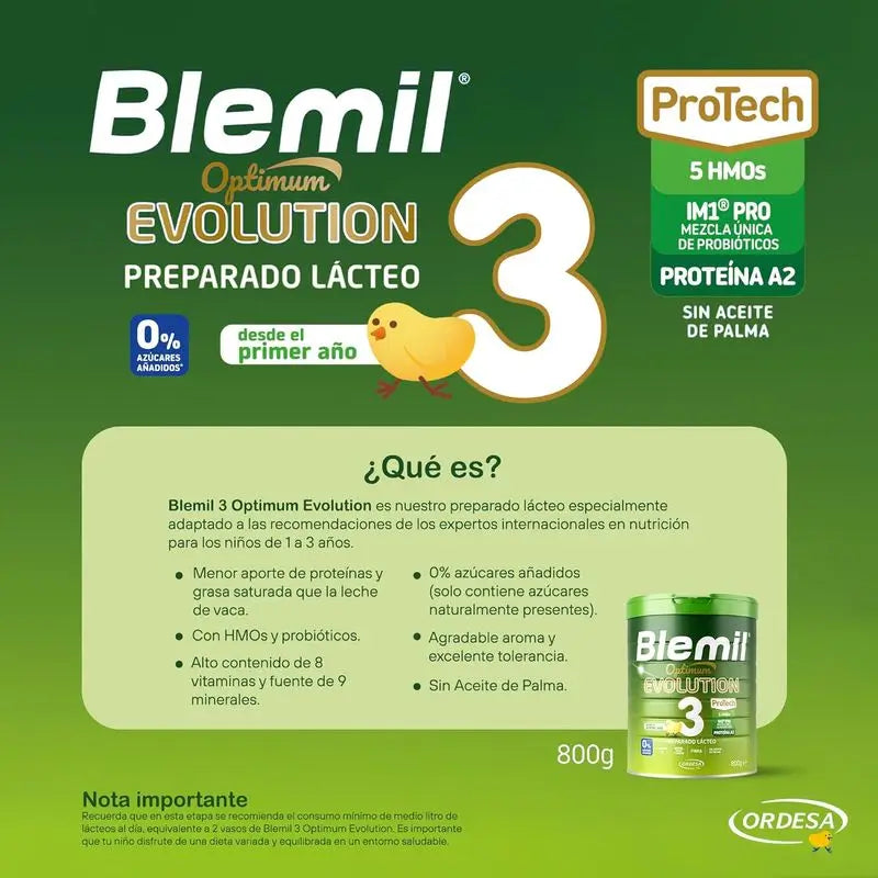 Blemil Optimum Evolution 3 Latte di crescita, 800g