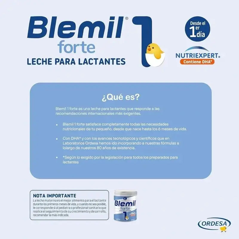 Blemil Plus 1 Forte, Confezione 12 x 800 g