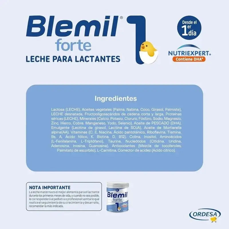 Blemil Plus 1 Forte, Confezione 12 x 800 g