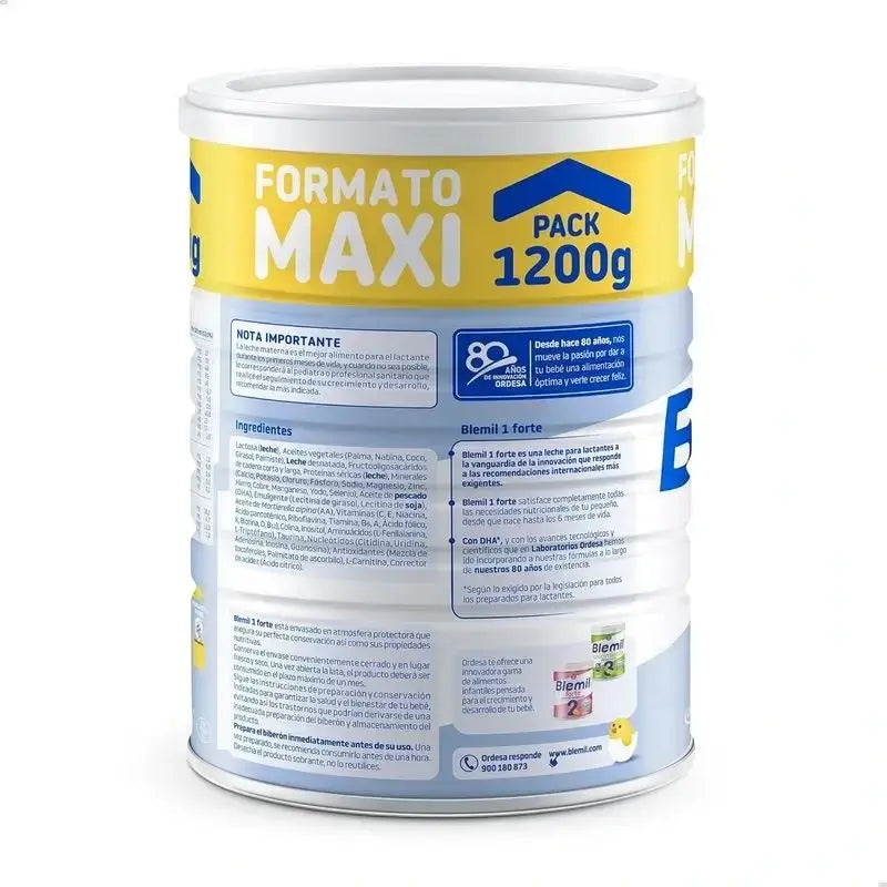 Blemil Plus 1 Forte, Confezione 8 x 1200 grammi