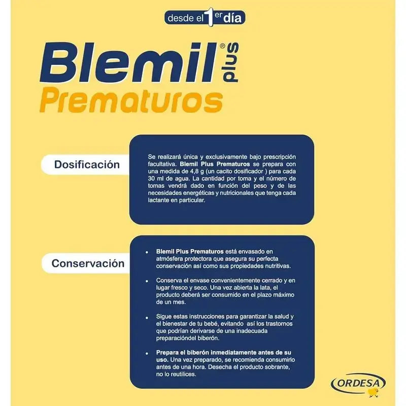 Blemil Plus Neonati Prematuri, Confezione 3 x 400 g