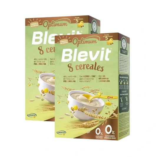 Blevit Alimentazione Infantile Optimum 8 Cereali, 2X250 Grs
