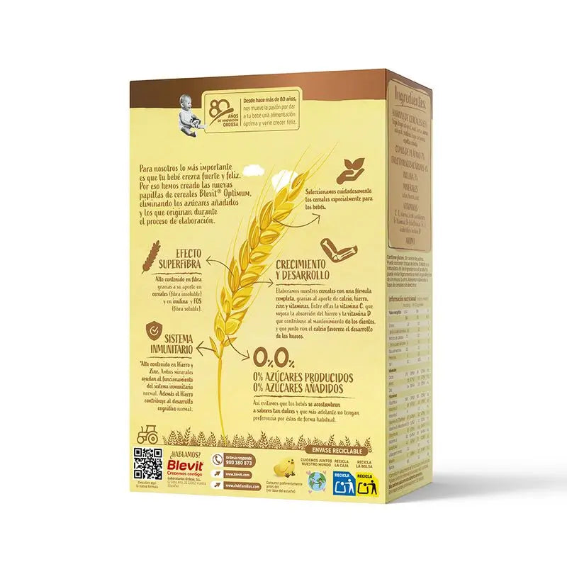 Blevit Alimentazione Infantile Optimum 8 Cereali + Banana, 250g