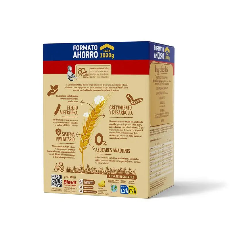 Blevit Baby Food Superfibre 8 Cereali, 1000 grammi