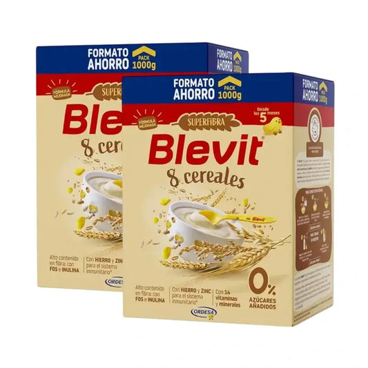Blevit Alimentazione Infantile Superfibre 8 Cereali, 2X1000 Grs