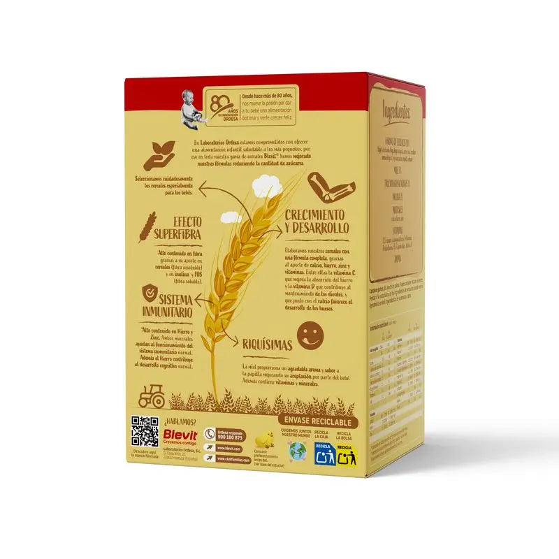 Blevit Alimento per bambini Superfibre 8 Cereali e Miele, 500 gr.