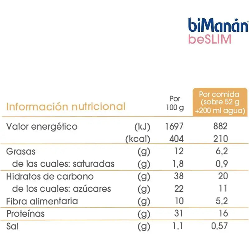 biManán Beslim Crema pasticcera al limone 6 bustine
