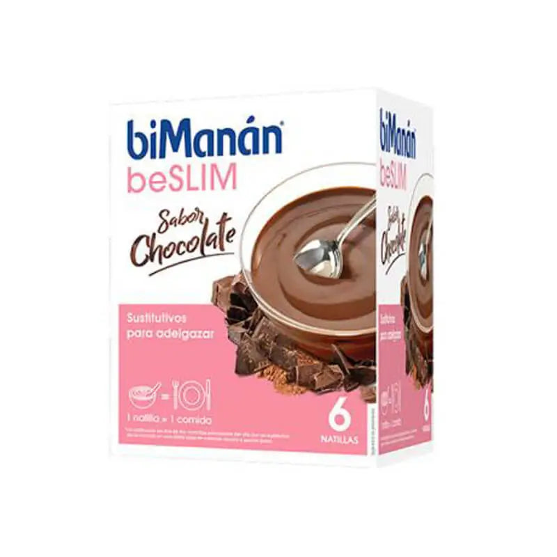 biManán Beslim Chocolate Flavoured Custard 6 sachets