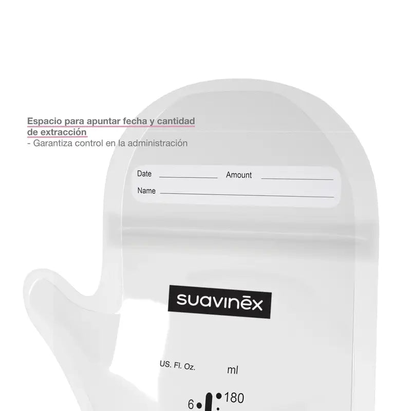 Suavinex Sacchetti di conservazione del latte materno pre-sterilizzati 25 pz.