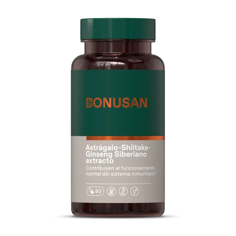 Bonusan Atragalus-Shiitake-Ginseng siberiano , 90 capsule