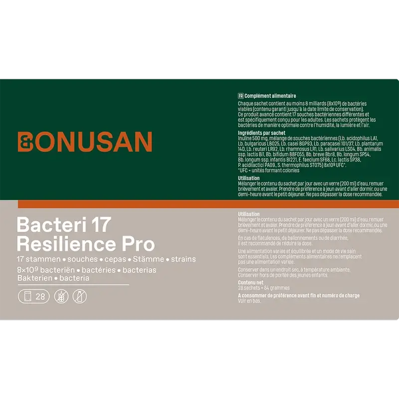 Bonusan Bacteri 17 Expert Resilience, Confezione 4x28 buste