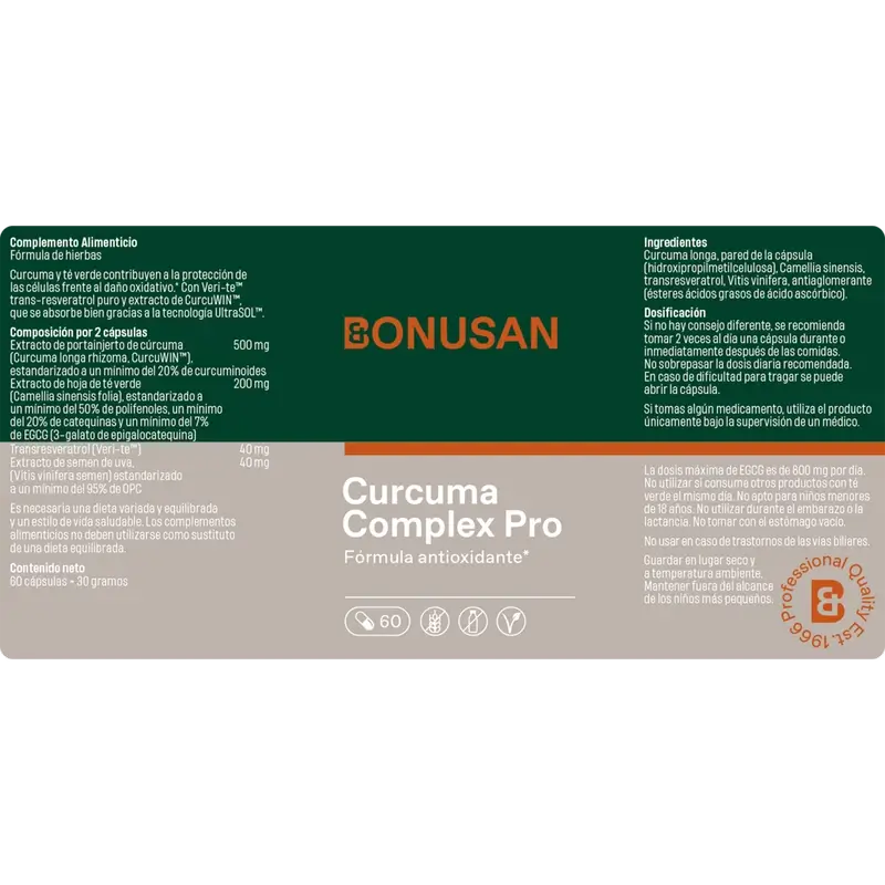 Bonusan Curcuma Complex Pro , 60 capsule