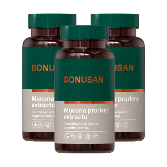 Bonusan Mucuna Pruriens Confezione da 3 x 60 capsule