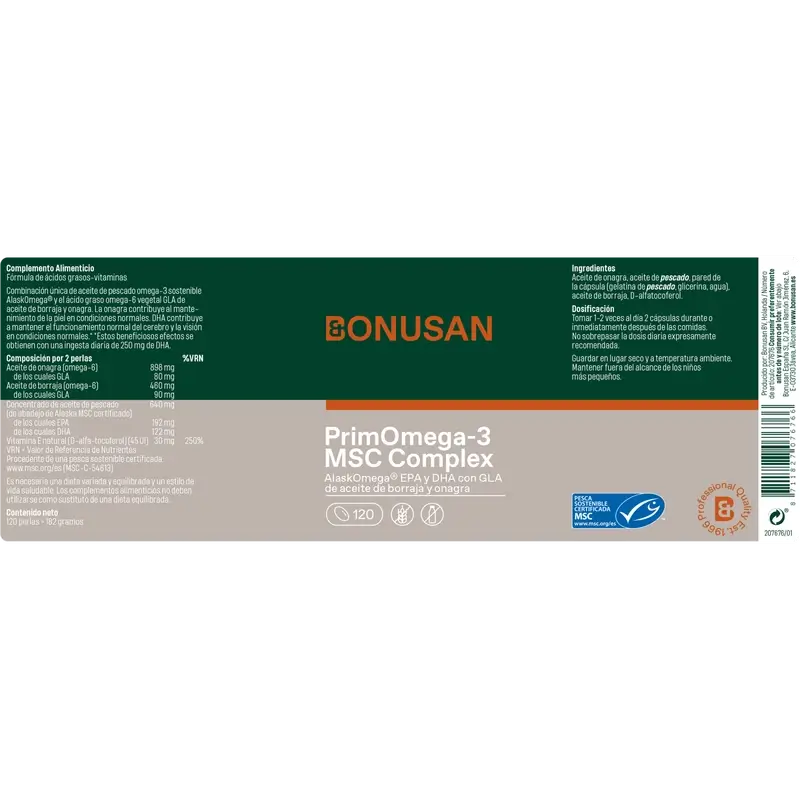 Bonusan Primomega-3 Msc Complex, 120 perle