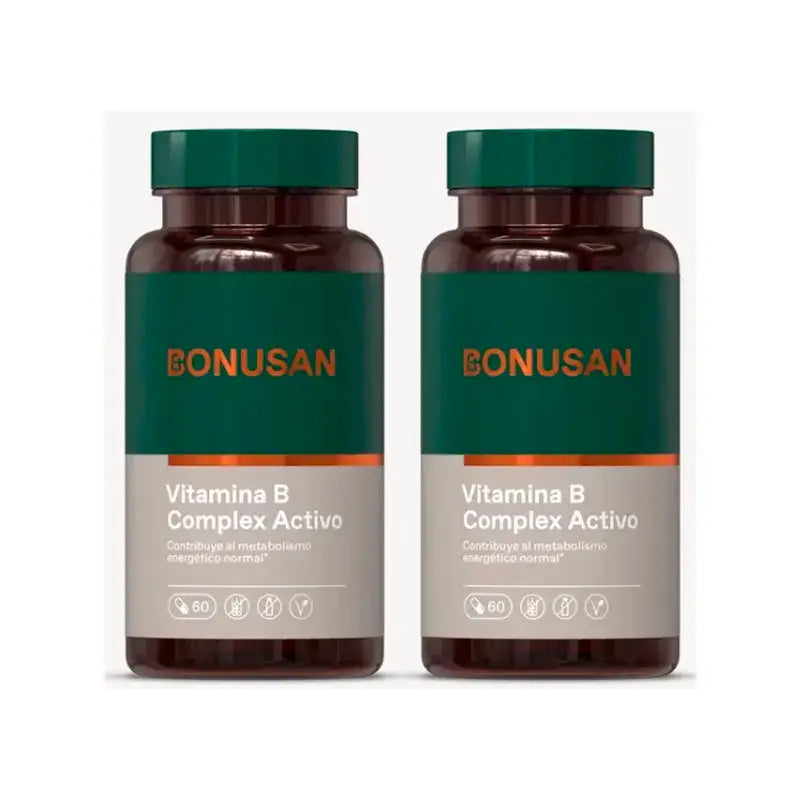 Bonusan Complesso vitaminico B attivo, 2X60 capsule