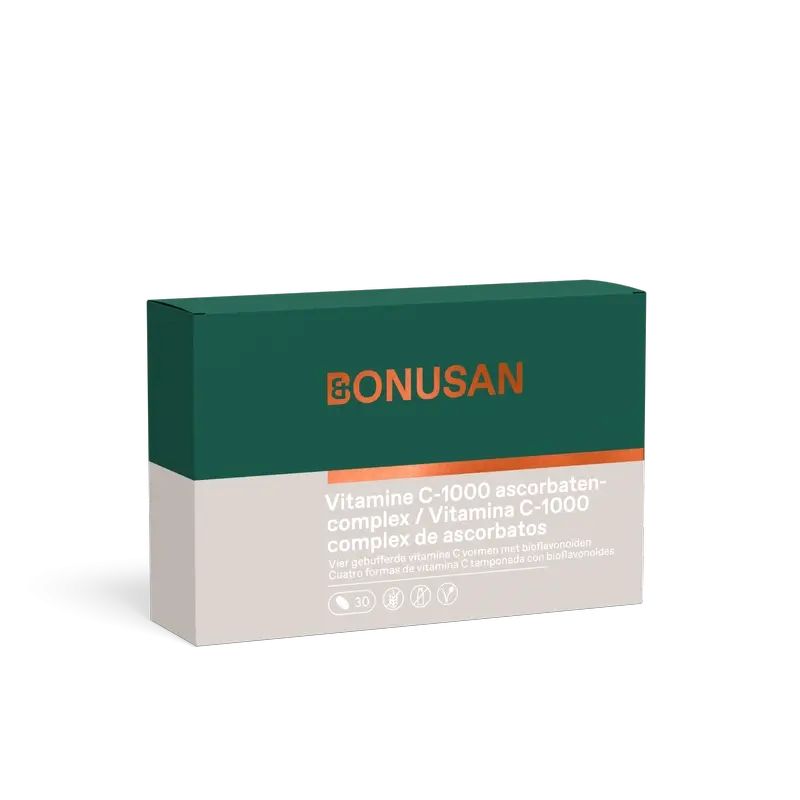 Bonusan Complesso di vitamina C-1000 Ascorbato , 30 compresse