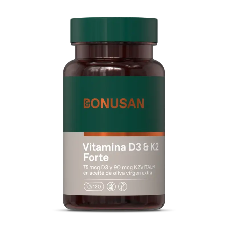 Bonusan Vitamina D3 e K2 Forte, 120 perle