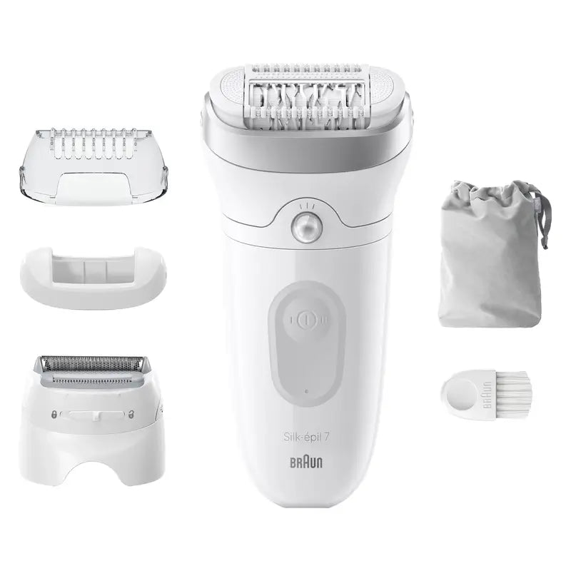 Braun Braun Silk-Épil 7, Epilatore per una facile rimozione dei peli, pelle morbida a lunga durata, 7-041
