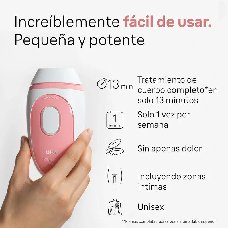 Braun Epilatore Ipl di ultima generazione Silk-Expert Mini Pl1000